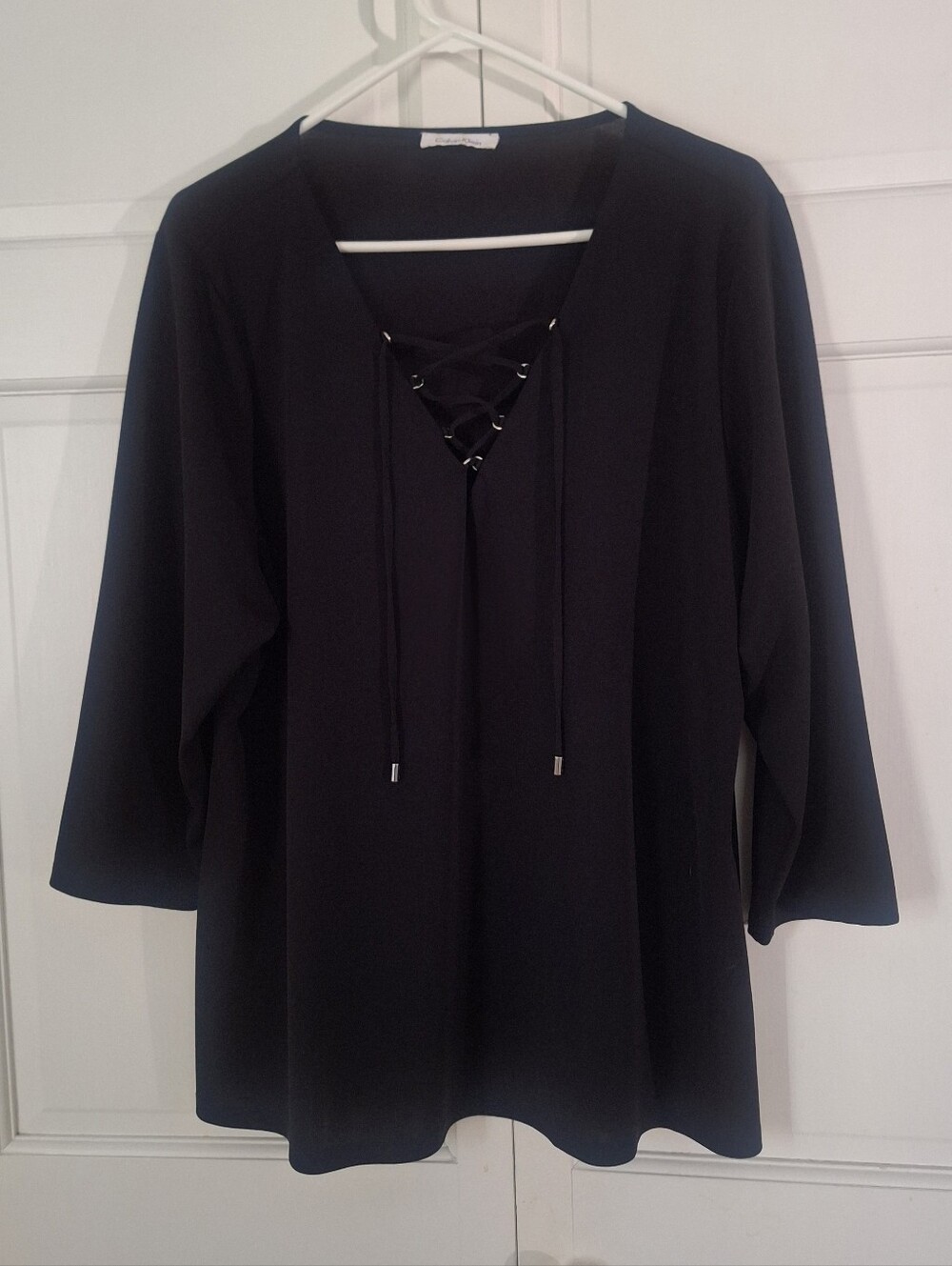 Calvin Klein long-sleeve black top